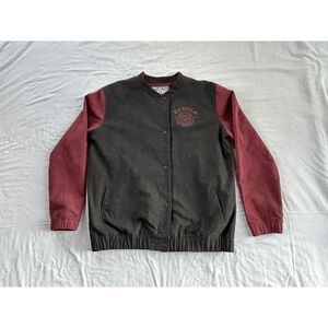 Rebel8 PMA California Original Jacket Size XL Black/Maroon Button Down